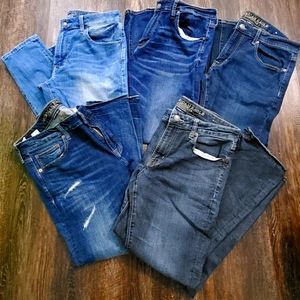 Lot of 5 American Eagle Jeans